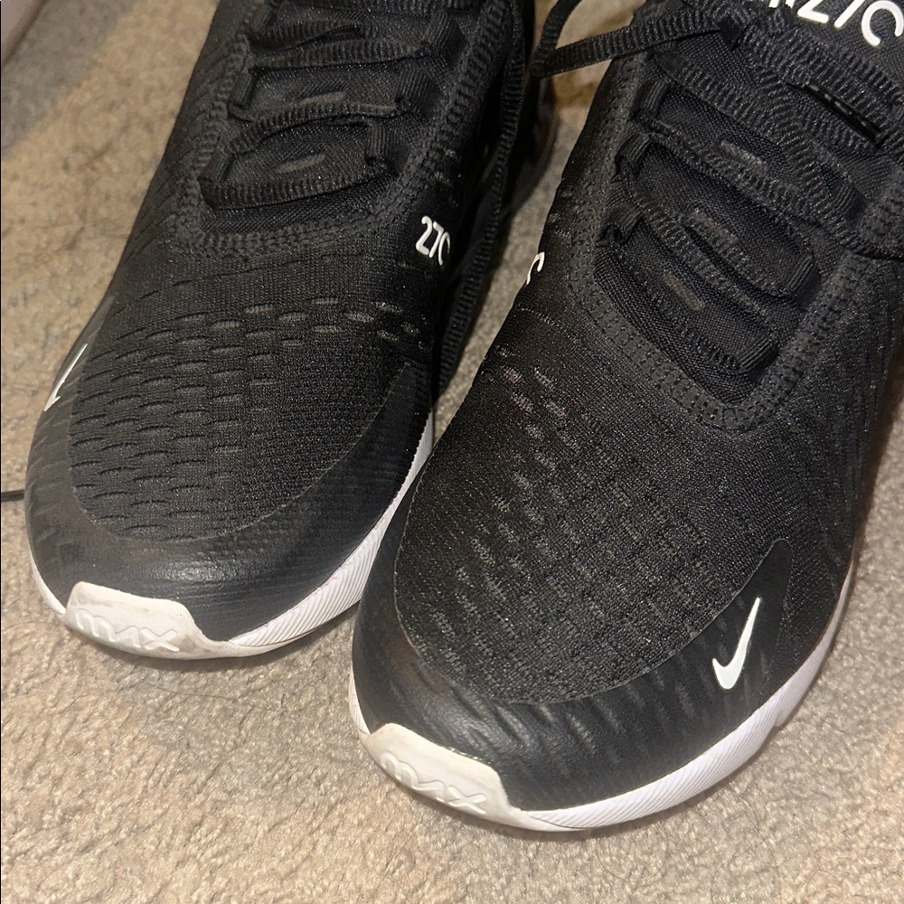 Nike Air Max 270 Black and White Sneakers - Picture 2 of 6